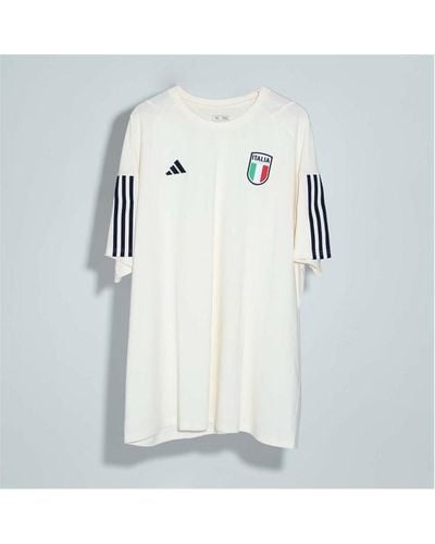 adidas Italy Tiro 23 Cotton T-shirt - Natural