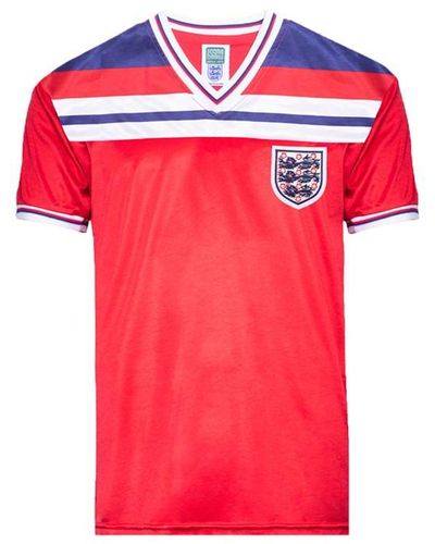 Score Draw England '82 Away Shirt Adults - Red