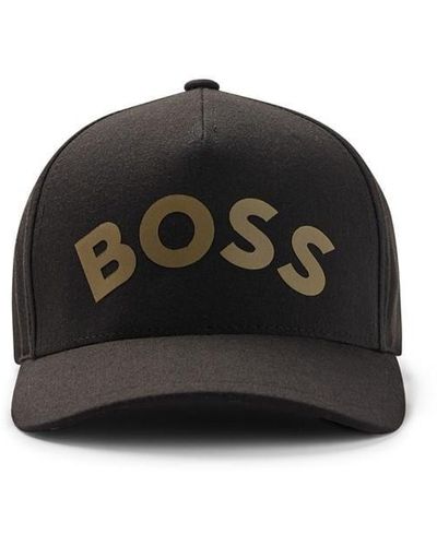 BOSS Gold Bold Baseball Cap - Black
