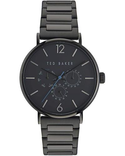 Ted Baker Gents Multifunction Stainless Steel Watch - Black