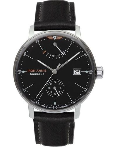 IRON ANNIE Stainless Steel Classic Analogue Automatic Watch - Black