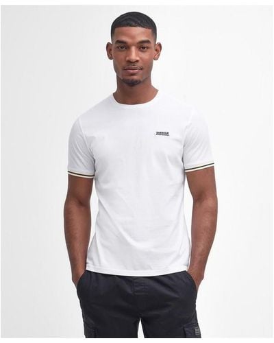Barbour Torque Tipped T-shirt - White