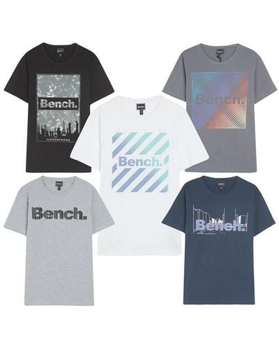 Bench 5 Pack T-shirt Pack - Blue