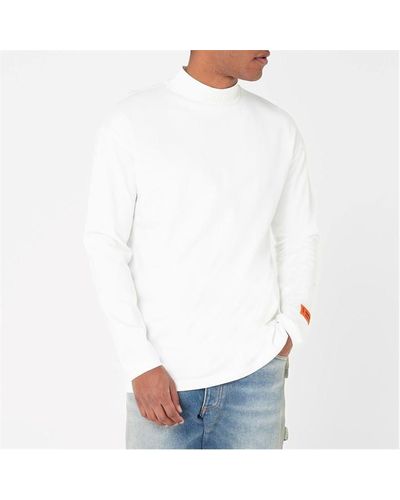 Heron Preston Long Sleeve Turtleneck T Shirt - White