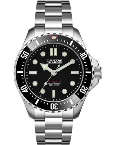 DEPTH CHARGE Automatic Divers Watch Db106611 - Metallic