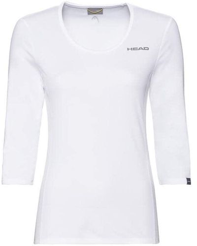 Head Club Tech 3 Quarter T-shirt - White
