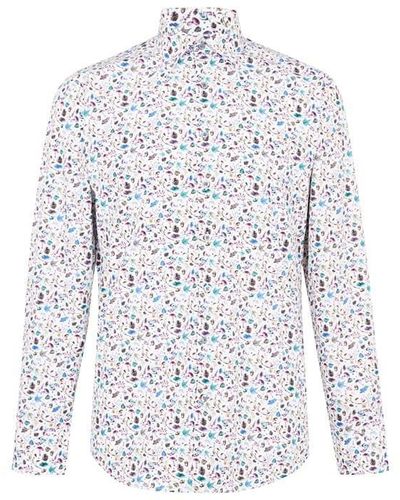 Simon Carter Multi Mushroom Shirt - White