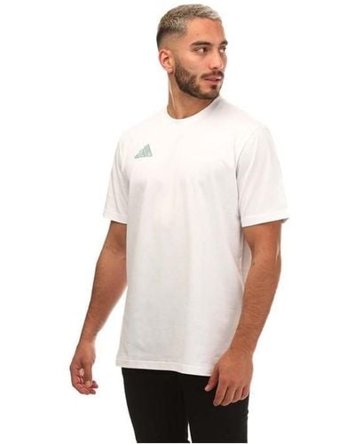 adidas Worldwide Hoops City Graphic T-shirt - White