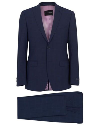 Without Prejudice Check Suit - Blue