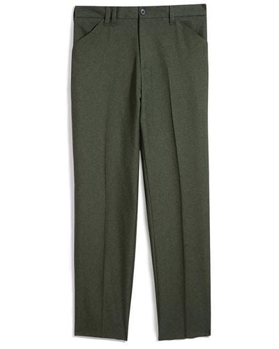 Farah Ladbroke Hopsack Trousers - Green