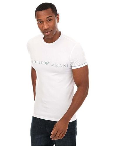 Armani Organic Cotton Logo T-shirt - White