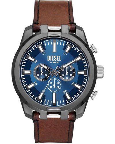 DIESEL Stainless Steel Fashion Analogue Quartz Watch - Blue