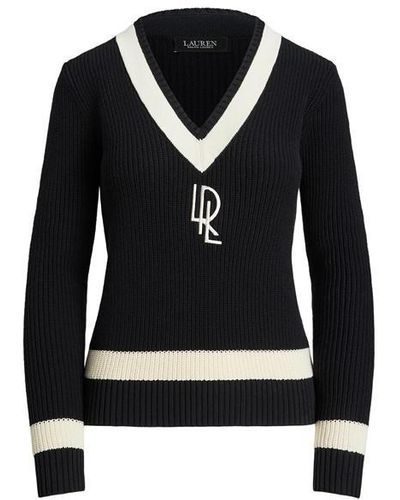 Lauren by Ralph Lauren Meren Long Sleeve Knitted Jumper - Black