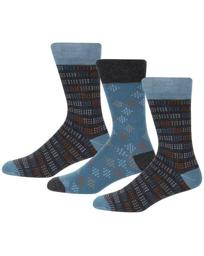 Wrangler Socks 3pk Sn99 - Blue
