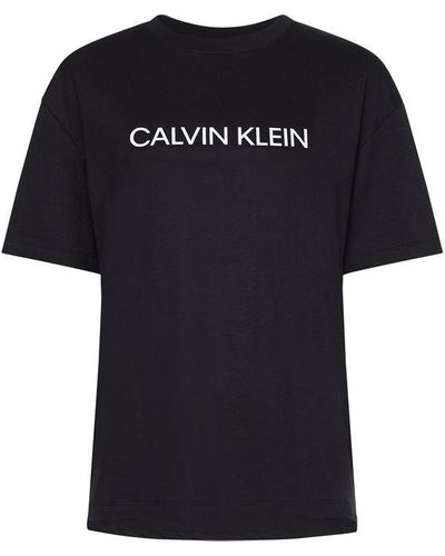 Calvin Klein Essential Bf Logo T Shirt - Black