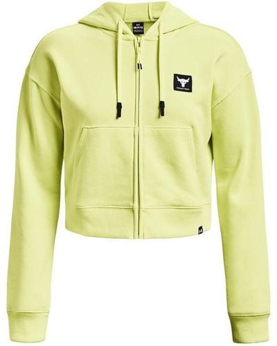 Under Armour Project Rock Heavyweight Terry Full-zip - Yellow