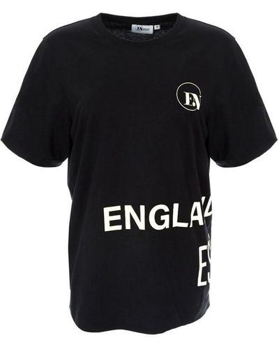England Netball Oversize Netball T Shirt - Black