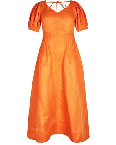 Ted Baker Opalz Midi Dress - Orange