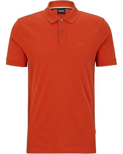 BOSS Pallas Polo Shirt - Orange