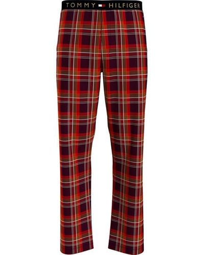 Tommy Hilfiger Flannel Pant - Red