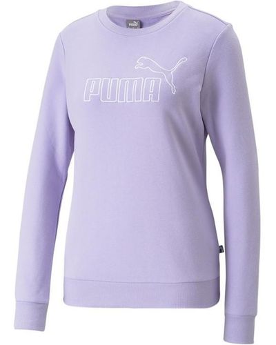 PUMA S Elevated Crew Jumper Vivid Violet Xxl - Purple