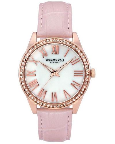 Kenneth Cole Casual Two Tone Fashion Analogue Quartz Watch - Pink