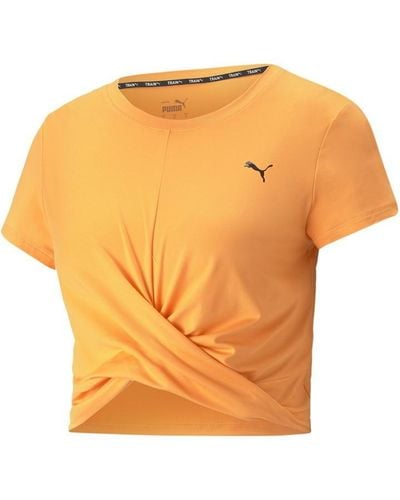 PUMA Yogini Lite Twist Training T-shirt - Orange