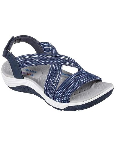 Skechers Multi Gore Heel Strap Slingback San Sports Sandals - Blue