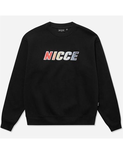 Nicce London Prisme Oversized Sweatshirt - Black