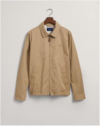 GANT Cotton Windcheater Jacket - Natural