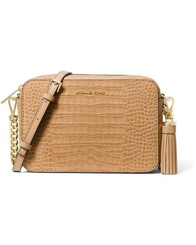 Michael kors chain embossed 2024 leather camera bag