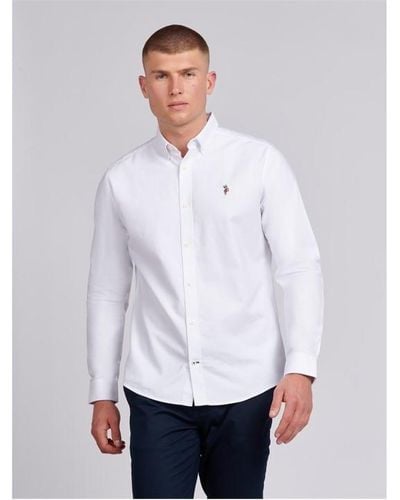 U.S. POLO ASSN. Oxford Ls Shirt Sn00 - White