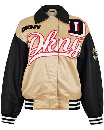 DKNY Varsity Jacket Ld42 - Black