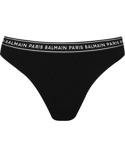 Balmain Tape Trousers - Black