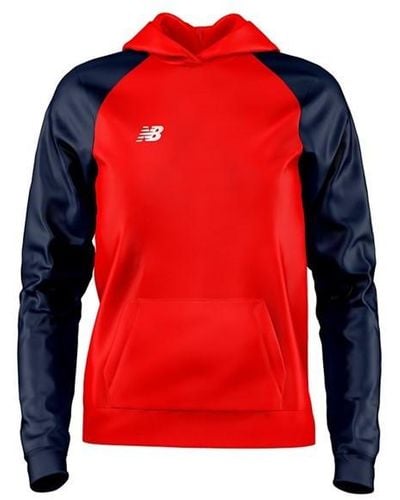 New Balance S Hoodie High Rise Red/navy Xl