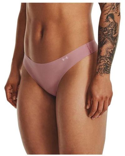 Under Armour 3 Pack Thongs - Brown