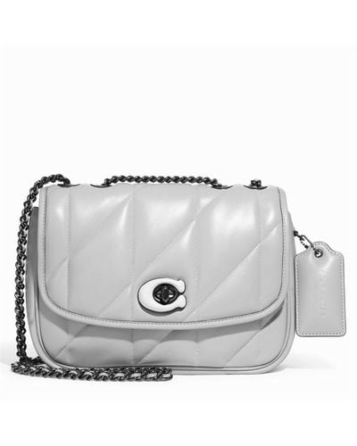 COACH Madison Quilted Pillow Bag - Grey