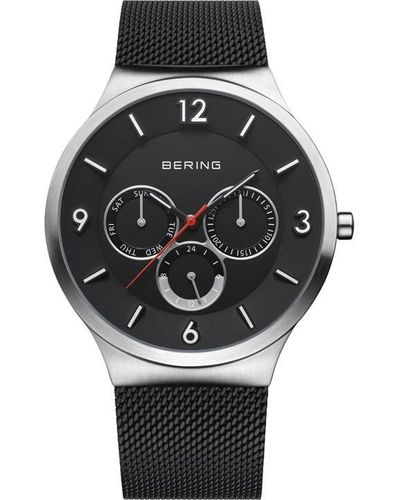 Bering Stainless Steel Classic Analogue Quartz Watch - Black