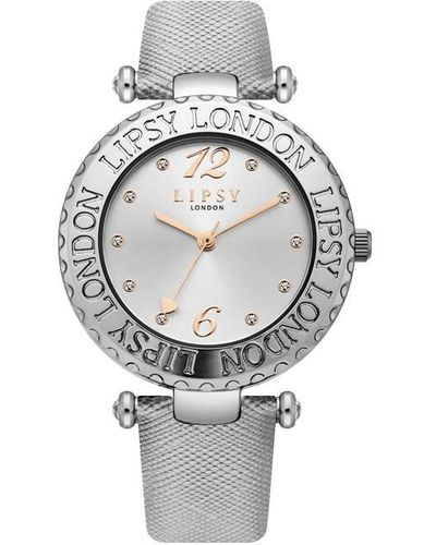 Lipsy Syn Lthr Watch Ld99 - Metallic