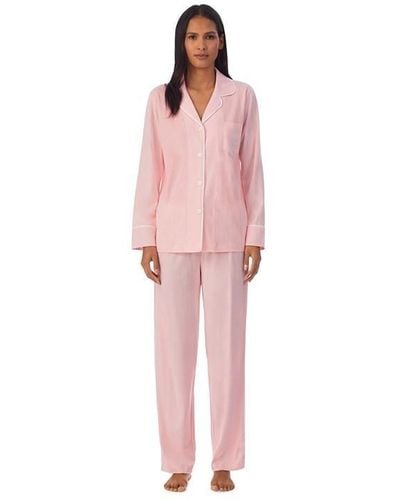 Lauren by Ralph Lauren Long Sleeve Pyjama Set - Pink