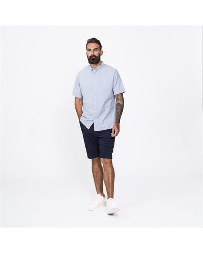 Firetrap Classic Oxford Short Sleeve Shirt - Blue