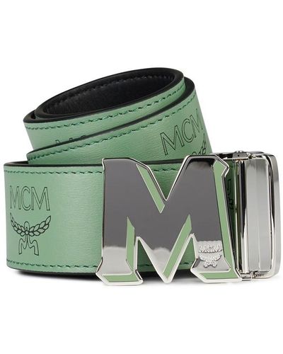 MCM Claus Reversible Belt - Green
