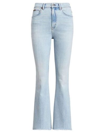 Polo Ralph Lauren Sharona Crop Flare Jeans - Blue