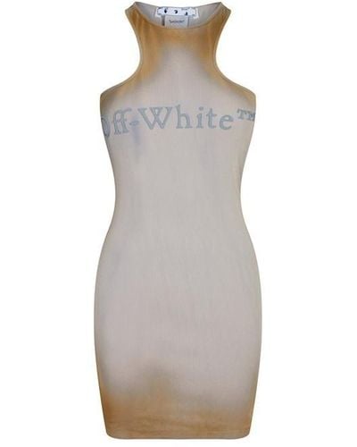 Off-White c/o Virgil Abloh Laundry Mini Dress - Grey