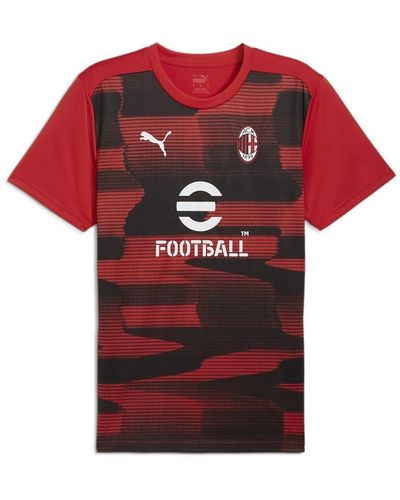 PUMA Ac Milan Pre-match Shirt 2024 2025 Adults - Red