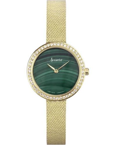 Accurist Stainless Steel Classic Analogue Watch - Green
