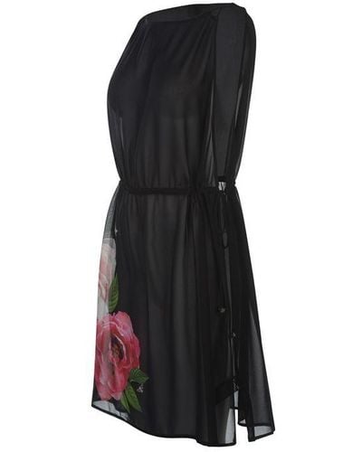 Ted Baker Floral Beach Cover Up - Black