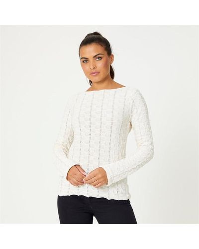 Be You You Textured Top - White