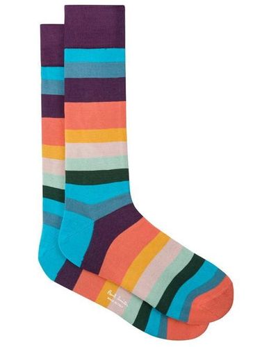 Paul Smith Artist Stripe Socks - Multicolour