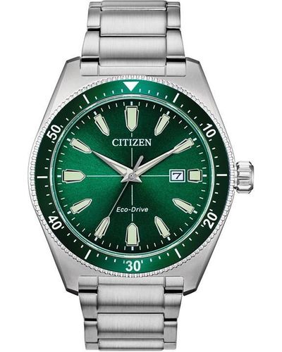 Citizen Sport Stainless Steel Classic Eco-drive Watch - Green